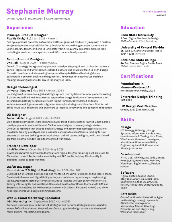 resume thumbnail