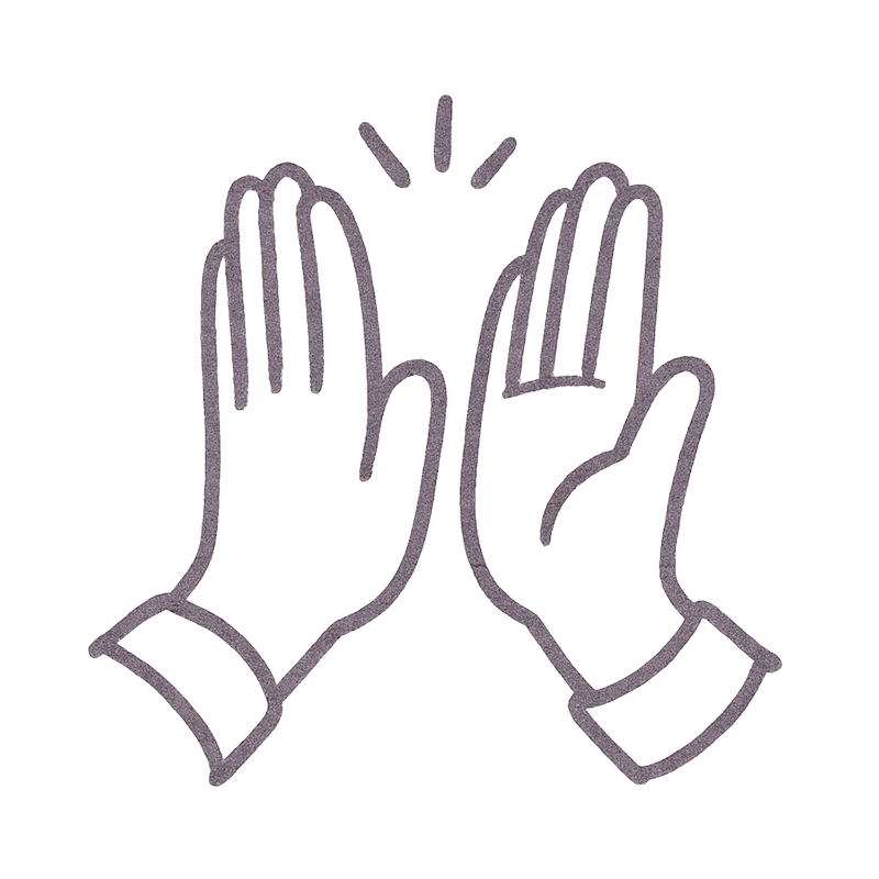 a high five